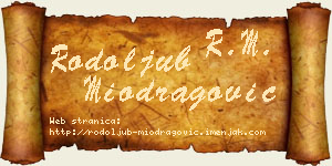 Rodoljub Miodragović vizit kartica